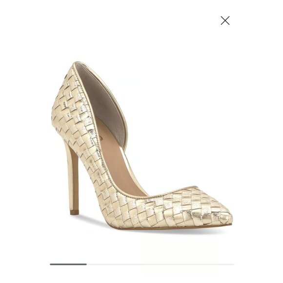 I.N.C. International Concepts Kenjay d’Orsay Pumps Size 8.5 Gold MSRP $100 - Picture 1 of 4